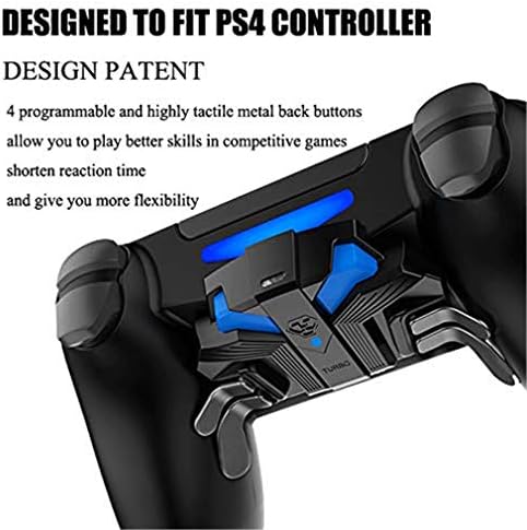Определяне на Бутони за Връщане Контролер PS4, Професионални Трайни Игрови Аксесоари с 4 Остриета с Ергономични
