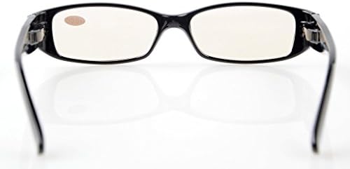 Компютърни очила с Кристали за Жени, Очила за Четене със Синьо Светофильтром
