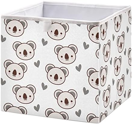 Emelivor Сладък кутия за съхранение на кубчета Коали, Сгъваеми кутии за съхранение, Водоустойчив кош за играчки,
