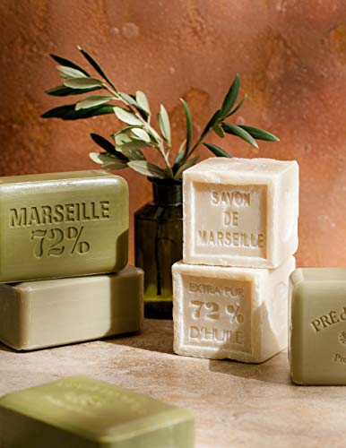 Част от сапун ръчно изработени Pre de Provence, Обогатен с органично масло от шеа, натурален френски средство за грижа за кожата,
