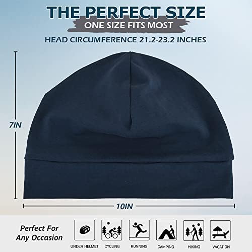 Памучни Шапки с Черепа Headshion за мъже и жени, 2 за опаковане на Леки шапки за еднократна употреба-Бини За Сън,