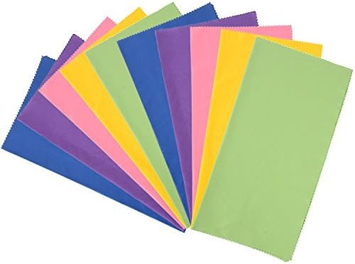 ColorYourLife 10 Опаковки Салфетки от микрофибър Голям размер (12x12 инча) за почистване на лаптопи, компютри, смартфони, таблети,