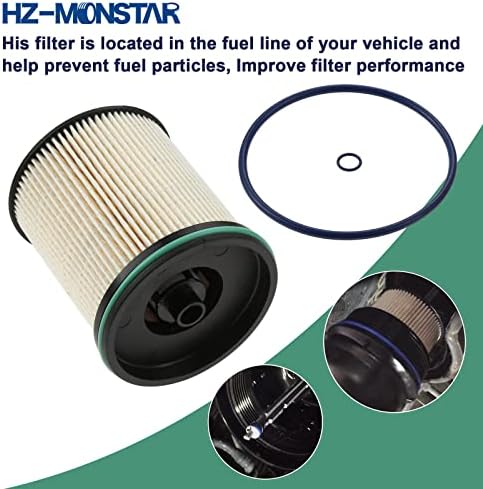 Горивен филтър HZ-MONSTAR TP1015 за 6.6 L Duramax, съвместим с Chevrolet Cruze 2014-2019, Silverado/GMC Sierra