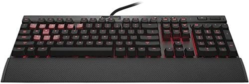Ръчна детска клавиатура Corsair Gaming K70 с червена led подсветка, Cherry MX Blue (CH-9000076-NA)