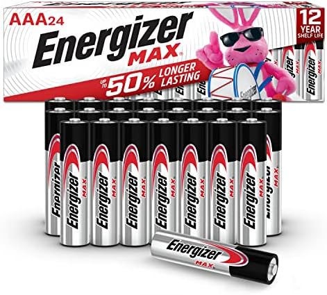 Батерии Energizer AAA, Максимум Три Алкални батерии Тип A, Максимум 24 референтна рамка