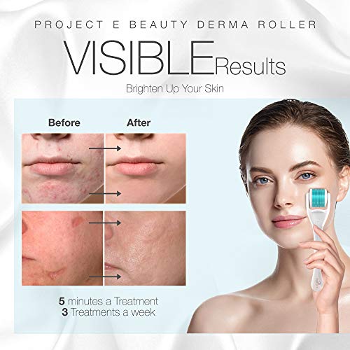 Derma-валяк за грижа за кожата Project E Beauty | За лицето, Брадата, косата | Titanium Микроигольный валяк 0,25 мм