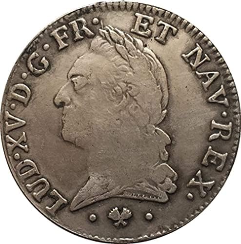 Френска монета 1774 Г., покрит с Чиста Мед, Сребро Каменни монети, Колекция Занаяти, Възпоменателна Монета от колекция