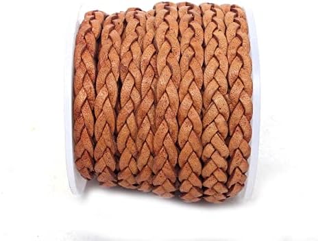 Cords Занаятите® | 5 мм, 3-слойный Кабел от естествена равна на кожата за бижута, Гривна, Колие, Във |Ролка
