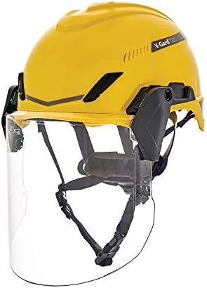Защитна маска за лице на MSA 10194818 V-Gard H1 - Поликарбонат (PC), прозрачен цвят с противотуманным покритие, Contour,