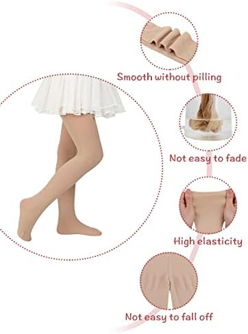 Zando/Балетные Чорапогащи за момичета с малки момичета, Танцови Чорапи на Крака за деца, Еластична, Училищни униформи, Чорапогащи