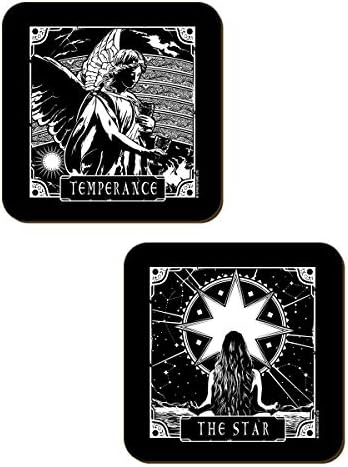 Набор от Смъртоносни карти Таро на Луната, Въздържание, Императрица и Звезда (Комплект от 4 карти)
