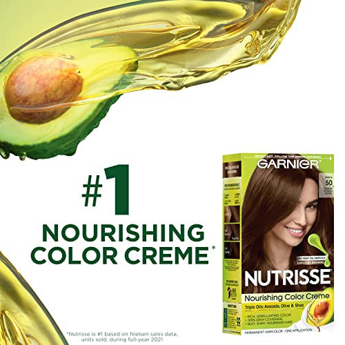 Garnier Color Hair Nutrisse Подхранващ крем, 12 Естествени Перманентных бои за коса със синьо-черен цвят (семена