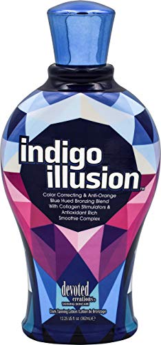 Поклонници на Сътворението Индиго Illusion Тъмен Лосион за слънчеви бани 12,25 грама