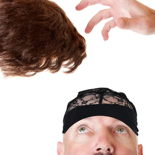 DOITOOL плетени перуки превръзка на главата перуки дантела отпред перука капачка перука шапки окото еластичен