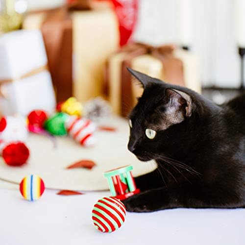 Набор от подаръци за котки Highland Farms Select Christmas Stocking - Пълнител за играчки за котки - Набор от играчки