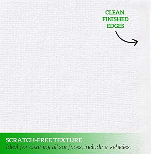 Хавлиени кърпи GREEN LIFESTYLE, бял парцал кърпи за бара, памук, 14X17 (опаковка от 60 броя)