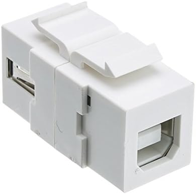 Адаптер за ACL USB 2.0 Тип A конектор за конектор тип B (Обратими) Трапецеидальная паста, Бял, 50 бр.