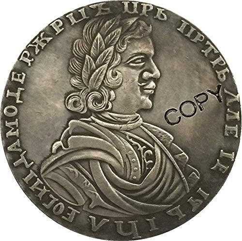 1718 Монети на Русия Петър I Копие на 35 мм COPYSouvenir Новост Монета, Монета за Подарък