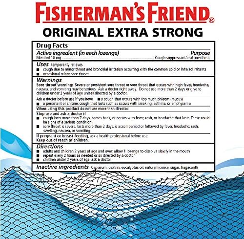 Капки Fisherman ' s Friend Fishermans 40 карата, Оригинални Особено силни, 40 грама