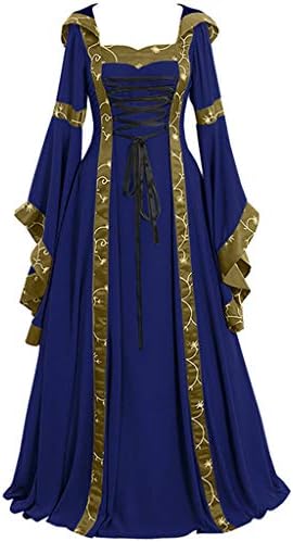 Дамски рокли Реколта Селтик Средновековни вечерни рокли с дължина до пода, в Ренесансов стил, Готическа Рокля