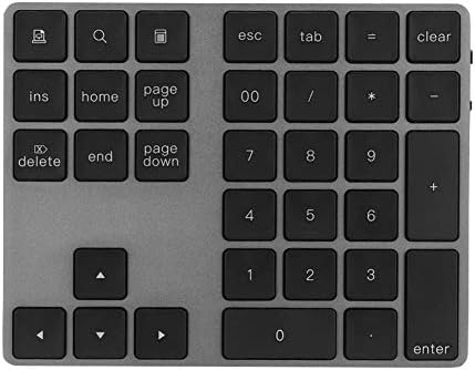 Безжична цифрова клавиатура Number Pad БТ с 34 клавиши от алуминиева сплав и ABS-материал, хъб клавиатура Type-C USB 3.0