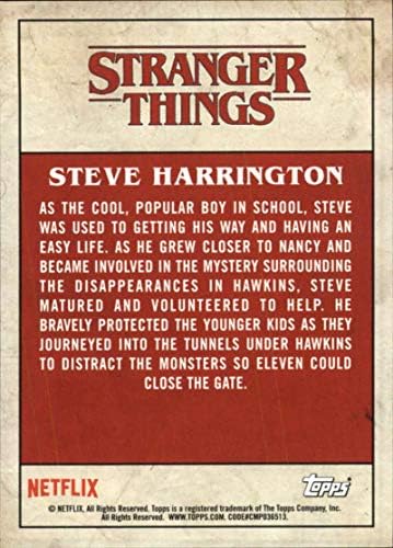 2019 Topps Stranger Things Добре дошли в the Upside Down Character Cards 10 са подбрани търговска карта на Стив Харрингтона,