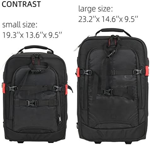 Чанта за камера към количката FEGOCLT, Водоустойчив Професионална чанта за фотоапарат DSLR, чанта за куфара, Видео, Фото, Цифрова раница (Цвят: както е показано, размер: го