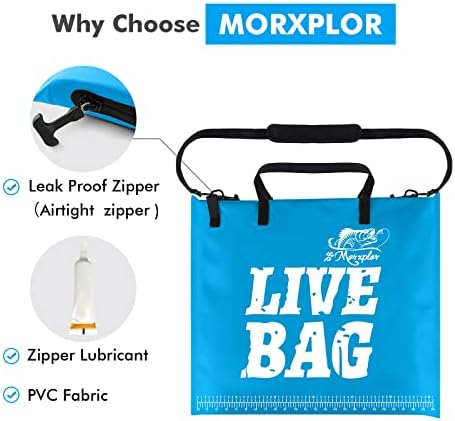 MORXPLOR Fish Bag Турнирът чанта за претегляне на Рибата 26x23 инча С Воздухонепроницаемой Херметически затворени