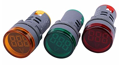 HKTS Led Дисплей Цифров Мини-Волтметър ac 80-500 В М напрежение Тестер Волта Монитор Светлинна Лента (Цвят: зелен)