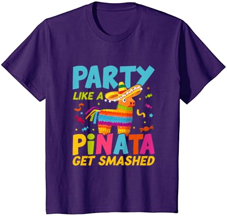 Pinata се Разбива Смазва В Забавна парти, Като Тениска с Пиньятой