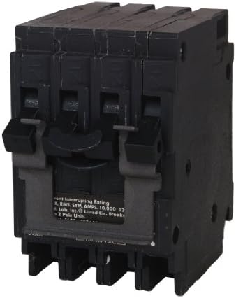 Двухполюсный автоматичен прекъсвач SIEMENS Q23050CT2 30 на 50 Ампера, както е показано на фигура