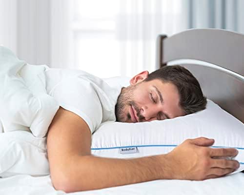 Bedufsar Постелки и възглавници за сън, Възглавници размер Queen-Size, Набор от хотелски качество от 2-те Трайни
