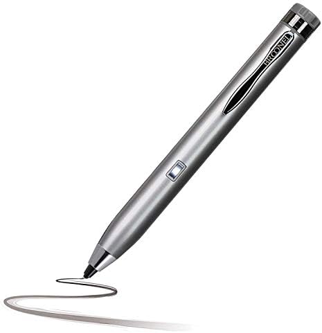 Активен цифров стилус Broonel Silver Mini Fine Point, Съвместим с по-тънък и лек лаптоп ASUS VivoBook F510QA, 15,6