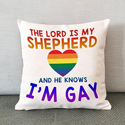 Господ е Мой Пастир, и Той знае, че съм гей, Калъфка За възглавница, Калъфка, Преливащи Равенство, Калъфка за Лесбийки,