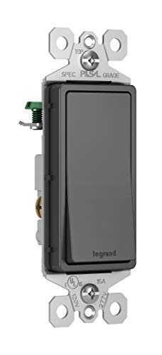 Legrand radiant 15-Амперный Отточна тръба на шарнирна връзка, с монтиран на стената ключ, Декоративни ключове за осветление,