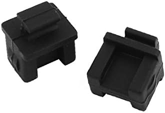 X-DREE 5 бр. Силиконова капачка SFP-B черен цвят за защита на порта за предаване на данни устройства (5 бр. силиконова