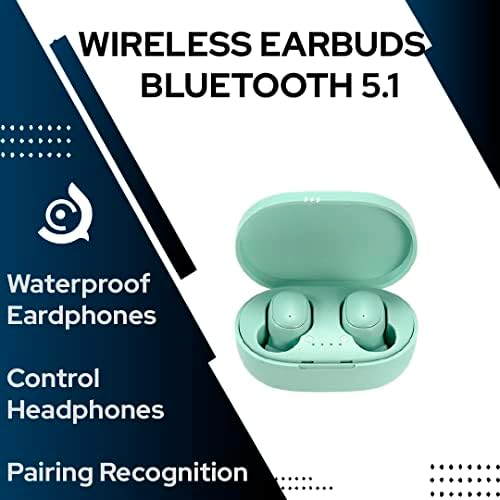 Безжични слушалки cubaco Bluetooth 5.1 in Ear Леки слушалки с вграден микрофон, ipx4 водоустойчив, вълнуващ