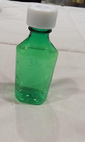Степен Овални Флаконите за лекарства RX обем 8 унции с капаци CR-Зелен-25 Опаковки-Фармацевтичен клас BPA_Free