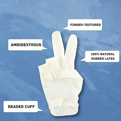 Латексови ръкавици PSBM, прозрачни, размер XL е много голям, 4,5 на хиляда, 2000 броя, ръкавици за еднократна употреба без