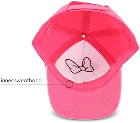 Бейзболна шапка на Дисни Little, Регулируеми Шапки Minnie Mouse за деца от 2-4 години Или момичета, за деца от 4 до