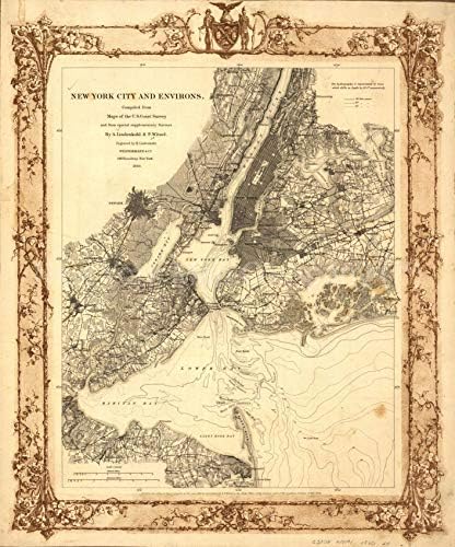 Карта 1860 г. | Ню Йорк и околностите| Ню Йорк|Ню Йорк, Северна Каролина | Ню Йорк| Статистика на САЩ