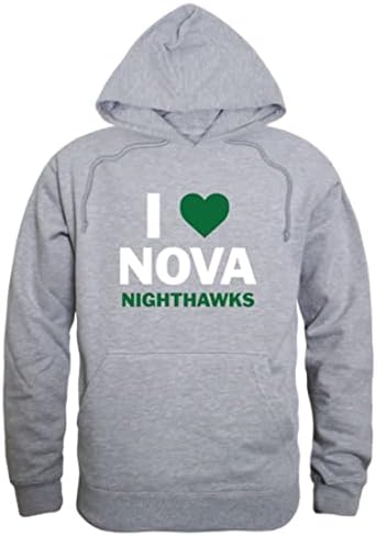 W Republic Аз обичам Нощния колеж Северна Вирджиния Nighthawks Флисовые Блузи с качулка