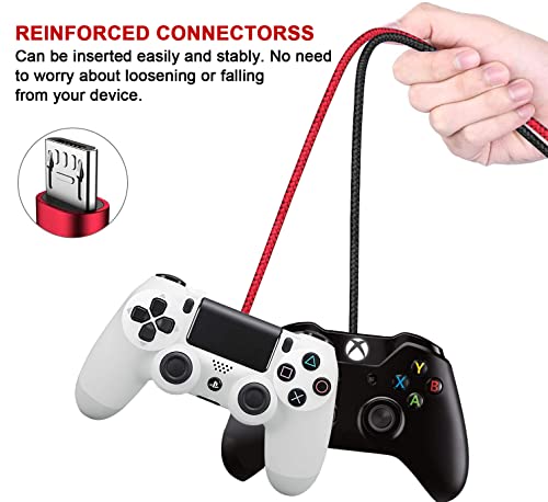 Кабела на зарядното устройство XUANMEIKE контролера на Xbox One, 2 комплекта Сверхдлинных Мрежести кабели с дължина 10