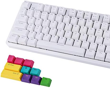 EPOMAKER K870T Жичен/Безжичен ръчна Bluetooth клавиатура с възможност за гореща замяна 87 клавиши с подсветка RGB кабел Type