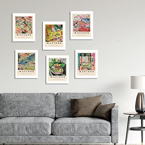 Стенен щампи Матис, Минималистичные Плакати с цветния пазар, Изложбен набор от Vintage Gallery Mix с щампи на Матис и Флорални