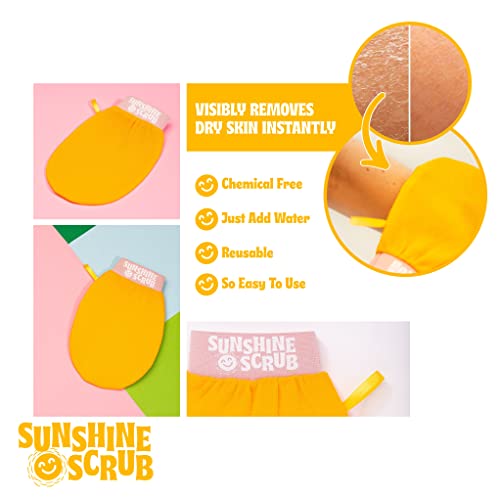 Sunshine Scrub Отшелушивающая Рукавица за тяло - Отшелушивающая ръкавица и Почистващо средство за кожата Грижа