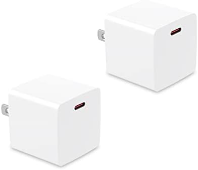 Блок зарядно устройство LDHTY за iPhone, Блок зарядно устройство Apple в 2 броя Блок за стенен зарядно устройство, USB C,