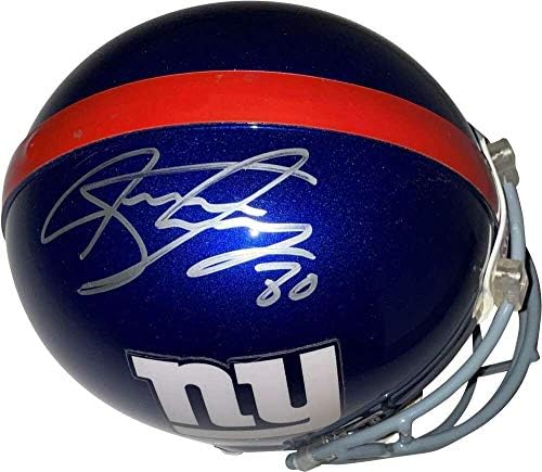 Джеръми Шокира Подписа каска Auto Riddell Джайънтс РУСКИ Steiner Sports COA - Каски NFL с автограф