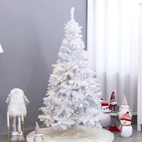 Коледно Дърво Предпоставка за Домашно Криптирана Нажежен Голям Набор от Украшения За Елхи 1,2 м Бяла Коледна Елха Помещение
