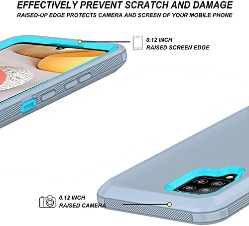ONOLA е Съвместим с калъф Galaxy A42 5G, калъф Samsung A42 5G с предпазно фолио от закалено стъкло + HD-филм за екрана (2 опаковки), Samsung Galaxy A42 5G Калъф 3 в 1 Калъф за вашия телефон, A42 5G (си